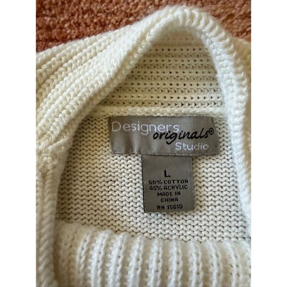 Designers Originals Studio knit women’s top sweater cream L - Picture 2 of 7